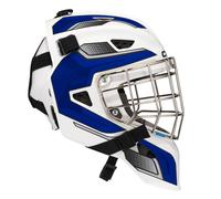 Maschera da hockey per portiere CCM Axis F5 CCE White/Royal Youth