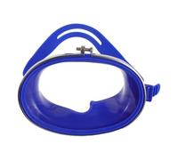 Maschera da Immersione a Lente Singola, Ampio Campo Visivo Blu | Lente Protettiva UV Trattamento Antiappannamento, Bordo Morbido in Silicone, per Mare e Relitti