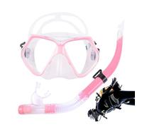 Maschera da immersione e boccaglio, Maschera e immersione per adulti | Gear Spland Set Diving Maschera | Lente in Vetro Temperato, Anti-Perdite e Antiscopo, Vista panoramica