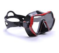 maschera da immersione, Maschera da snorkeling, maschere subacquee professionali, occhialini con ampia visione, attrezzatura for sport acquatici, immersione(Red)