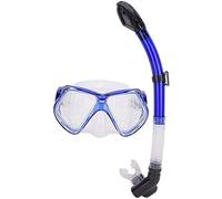 maschera da immersione, Maschere subacquee, maschere da snorkeling, occhiali nuoto, set , occhialini antiappannamento, tubo di respirazione completamente asciutto, subacquei(Blue)