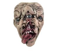 Maschera da mostro horror di Halloween, maschera zombie senza bocca in lattice a testa intera, maschera zombie realistica per adulti, adatta per giochi di ruolo alle feste in costume di Halloween