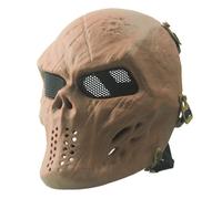 Maschera da moto fantasma con occhiali a rete metallica per casco da motocross