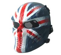 Maschera da moto fantasma con occhiali a rete metallica per casco da motocross