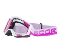 Maschera da motocross Scorpion MX Mask rosa-bianca