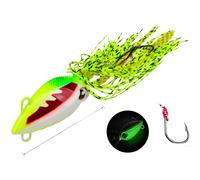 Maschera da Pesca Glow in Dark con Base Piastra in Ferro e Sistema di Attrazione