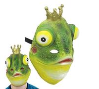 Maschera da Principe Ranocchio - Maschera da Animale Divertente per Adulti | Accessorio Cosplay a Forma di Rana per Fotografia a Tema, Carnevale, Spettacolo Teatrale o Festa, Accessorio Unico per Cost