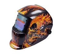 Maschera da Saldatore,Campo Visivo Largo Casco per Maschera di Saldatura Automatica Regolabile, Attrezzatura Protezione per Elettricisti(Style F)