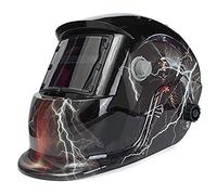 Maschera da Saldatore,Campo Visivo Largo Fulmine alimentato solare Maschera saldatura automatica