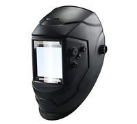 Maschera da Saldatore,Campo Visivo Largo Solar automatico Dimming Maschera da saldatore Casco grande finestra 4 Regolazione esterna Sensori