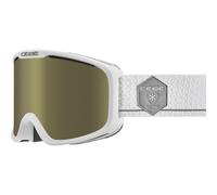 Maschera da sci Cébé Falcon OTG (Bianco Grigio Opaco Rosa Scuro Flash Oro Cat.3) M