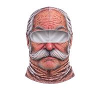 Maschera da sci, copertura completa, antivento, con stampa umana | Ice Silk - Maschera invernale da uomo per Snodwboardidng, sport, vacanze, feste, uomini, donne, ciclismo, moto, equitazione