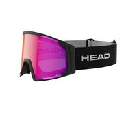 Head - Maschera da sci - Neves Pro 5K Red Black in Silicone - Taglia M - Nero