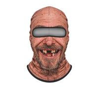 Maschera da sci per Halloween, realistica, con stampa di un vecchio | Divertente copertura da uomo per inverno, all'aperto, moto, bicicletta, equitazione, pesca, sport, snowboard, Halloween