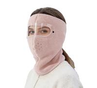 Maschera da sci per uomo, berretto in spessa isolamento termico rinforzato, passamontagna invernale con occhiali, per donne e uomini, ciclismo, equitazione, motociclismo, snowboard con tempo freddo