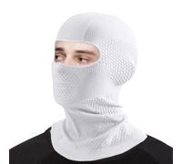 Maschera da Sci - Sciarpa da Motociclista | Collarino Traspirante per Freddo pendolarismo Sport Invernali Ciclismo Sci Snowboard Escursionismo ciaspole, Bianco, L