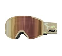 Scott Shield Light Sensitive Photochromic Ski Goggles Beige Light Sensitive Cinnamon Chrome/CAT1-3