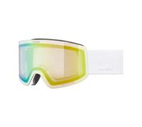 Uvex Provoqe V - maschera da sci white matt/vario green mirror unisex