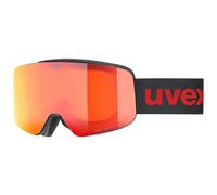 Maschera da Sci Uvex PWDR FM Black Matt-Red Clear S2