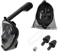 Maschera da snorkeling integrale L/XL nera