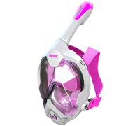 Maschera da snorkeling integrale Seac Magica - Bianco/Rosa XS/S
