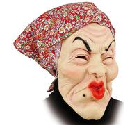 Maschera da strega con fascia rosa in lattice per adulti