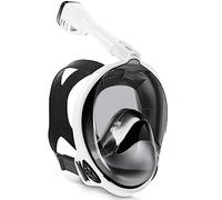 Maschera da Sub Maschera da snorkeling Maschere a pieno facciale immersione Anti-appannamento Anti-perdite Attrezzatura piscina impermeabile Snorkeling & Apnea(White,13cm)