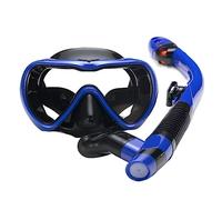 Maschera da Sub Maschera Da Snorkeling Per Immersione A Prova Di Perdite Con Equipaggiamento Per Boccaglio Antiappannamento In Vetro Temperato Resistente Agli Urti Snorkeling & Apnea(Blue)