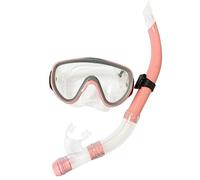 Maschera da Sub Maschere subacquee Set boccaglio Maschera snorkeling Silicone Dry Top Snorkel Combo Lente in vetro temperato Snorkeling Snorkeling & Apnea(Pink)