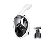 Maschera Da Sub Professionale For Snorkeling Subacquea Maschera Da Snorkeling Integrale Occhiali Antiappannamento For Attrezzatura Da Nuoto For Adulti(White black,L/XL)