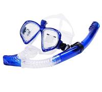 Maschera da Sub Set Boccaglio Premium Maschera Da Sub Per Adulti Snorkeling Immersioni Occhialini Nuoto Asciutto Snorkeling & Apnea(Blue)