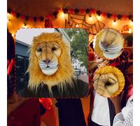 Maschera da testa di leone, maschera da animale per feste a tema, giochi di