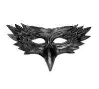 Maschera da uccello per Halloween, in pelle PU, comoda, accessorio per | Maschera a mezzo volto con aquila, per teatro, cosplay, carnevale, feste in maschera