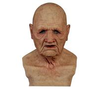 Maschera da uomo vecchio di Halloween, maschera da uomo anziano Halloween