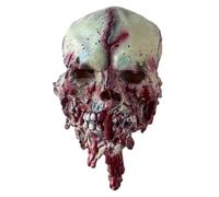 Maschera da zombie biochimica di Halloween, maschera con testa di teschio, casa infestata per giochi di ruolo, costume cosplay, copricapo per Halloween, adatta per adulti