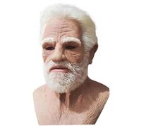Maschera del vecchio per adulti, maschera di Halloween Big Nose Bella taglia realistica si adatta alla maggior parte del lattice per cosplay, costume, proposito
