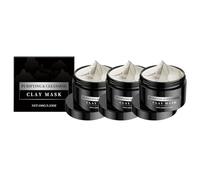 Maschera detergente per argilla Blackhead Remover e controllo dell'olio per pelli secche e grasse, Deep Recovery Clay Face Mask con bentonite, Detox Scrub e detergente per pori (3 pezzi)