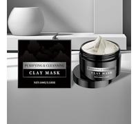 Maschera detergente per argilla Blackhead Remover e controllo dell'olio per pelli secche sensibili e grasse, Deep Recovery Clay Face Mask con bentonite, Detox Scrub e detergente per pori (1 pezzi)
