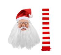 Maschera di Babbo Natale Copricapo carino Maschera completa sopra la testa per