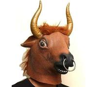 Maschera Di Buffalo Bull Costume Da Matador Con Corna E Anello In Naso Taurus