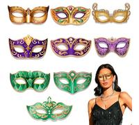 Maschera Di Carnevale 9 Pezzi, Maschera Veneziana, Maschera Da Ballo In Maschera, Maschera Per Gli Occhi, Maschera Sexy, Clown Circensi, Adesivi Circensi, Compleanno Circense