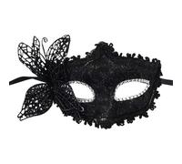 Maschera di Carnevale per le Donne Maschera di Carnevale Nera alla Moda con Decorazione a Farfalla Maschera Sexy in Pizzo con Cravatta Maschera Veneziana per Festa in Costume Ballo Maschere da Ballo i