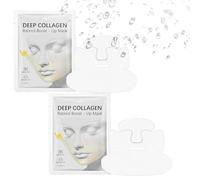 Maschera di collagene bluile, maschera per aumento della tensione del retinolo di collagene profondo,Per il serraggio e il sollevamento del viso,Levigarsi le linee del sorriso,2PCS