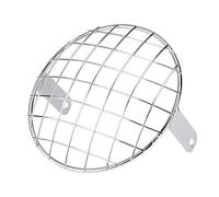 Maschera di Copertura Universale per Montaggio Laterale con Griglia a Griglia per Faro Anteriore 7" per Moto(Cromo)