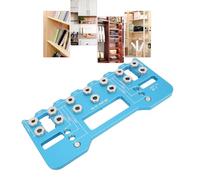 Maschera di foratura per perni per ripiani, spaziatura dei fori della maniglia 64/128/192 mm, sagoma di foratura in alluminio di alta qualità per la lavorazione del legno fai te