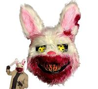 Maschera di Halloween Coniglio Peluche, Spaventosa per Cosplay e Feste