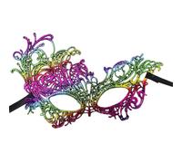 Maschera di Halloween da donna in pizzo mezzo viso accessorio costume | Maschera di Carnevale Cosplay per feste in maschera Cosplay Carnevale balli di fine anno spettacoli teatrali foto festival