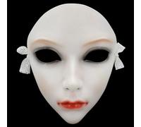 Maschera di Halloween in resina, stile cinese, bella ragazza, cosplay, gioco, film, festa, costume, replica, (E)