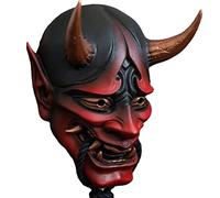 Maschera di Halloween, Samurai Oni Mask, Giapponese Cosplay Latex Hannya Mask, Horror Demon Cosplay Prajna Ghostface Mask per Halloween Party Costume Props