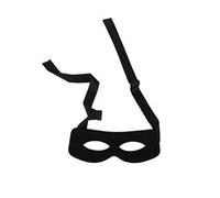 Maschera di Halloween Zorro Benda COS Gioco di Ruolo Zorro Mezza Maschera Show Ball Movie Props